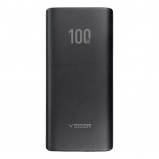 УМБ VEGER T100 QC3.0 100W 20000mAh 1USB 2Type-C 5A Black (W2032C-100) (6970453555461)