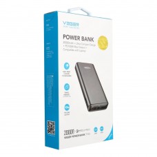 УМБ VEGER T100 QC3.0 100W 20000mAh 1USB 2Type-C 5A Black (W2032C-100) (6970453555461)