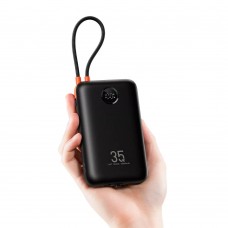 УМБ VEGER K2 Built-in Cables PD 35W 20000mAh 1USB 1Type-C 3A Black (W2068) (6977525750120)