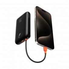 УМБ VEGER K3 Built-in Cables PD 35W 30000mAh 1USB 1Type-C Black (W3018) (6977525750137)