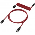 Кабель HyperX USB-Type-C спиральный 1.37m Red/Black (6J677AA)