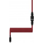Кабель HyperX USB-Type-C спиральный 1.37m Red/Black (6J677AA)