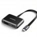Адаптер Ugreen CM303 Type-C-HDMI-VGA 4K 30Hz Black (70549)