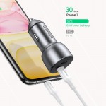 Автомобильное зарядное устройство Ugreen CD213 1Type-C 40W QC 3.0 3A Gray (70594)