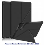 Чехол книжка BeCover PU Ultra Slim Origami для электронной книги Amazon Kindle Paperwhite 11th Gen. 2021 Black (707218)