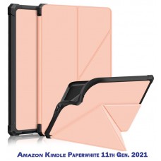 Чехол книжка BeCover PU Ultra Slim Origami для электронной книги Amazon Kindle Paperwhite 11th Gen. 2021 Rose Gold (707223)