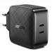 Сетевое зарядное устройство Ugreen CD216 2Type-C PD 66W 3A Black (70867)