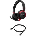 Наушники гарнитура накладные Bluetooth HyperX Cloud Mini Wireless Black/Red (7G8F1AA)