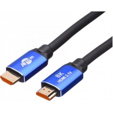 Кабель ATcom HDMI-HDMI V 2.1 (M/M) Real 8K 48Gbps 10m Black/ синий (88810)