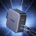Сетевое зарядное устройство Ugreen CD289 GaN PD 140W 2Type-C 1USB 5A Gray + cable Type-C 1.5m (90549)