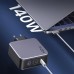 Сетевое зарядное устройство Ugreen CD289 GaN PD 140W 2Type-C 1USB 5A Gray + cable Type-C 1.5m (90549)