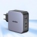 Сетевое зарядное устройство Ugreen CD289 GaN PD 140W 2Type-C 1USB 5A Gray + cable Type-C 1.5m (90549)