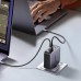 Сетевое зарядное устройство Ugreen CD289 GaN PD 140W 2Type-C 1USB 5A Gray + cable Type-C 1.5m (90549)