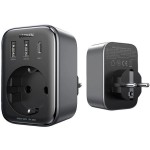 Сетевое зарядное устройство Ugreen CD314 2USB 1Type-C PD 30W 3A Outlet Extender Black (90613)