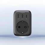 Сетевое зарядное устройство Ugreen CD314 2USB 1Type-C PD 30W 3A Outlet Extender Black (90613)