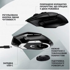 Мышь Wireless Logitech G502 X Lightspeed Black (910-006180)