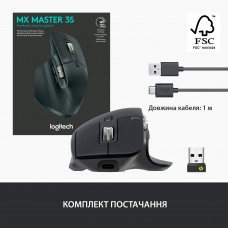 Мышь Bluetooth Logitech MX Master 3S Graphite (910-006559)