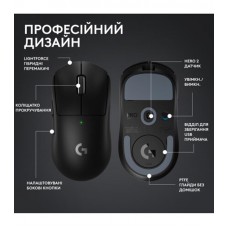 Мышь Wireless Logitech G Pro X Superlight 2 Black (910-006630)