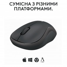 Мышь Wireless Logitech M240 Silent Charcoal (910-007119)