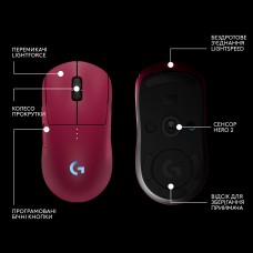 Мышь Wireless Logitech G Pro 2 Lightspeed Pink (910-007309)