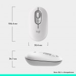 Мышь Wireless Logitech Pop Mouse with Emoji Off-White (910-007411)