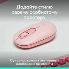 Мышь Wireless Logitech Pop Mouse with Emoji Rose (910-007413)