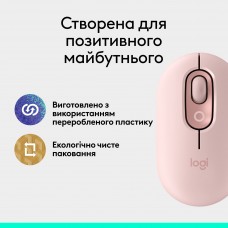 Мышь Wireless Logitech Pop Mouse with Emoji Rose (910-007413)