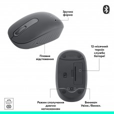 Мышь Wireless Logitech M196 Graphite (910-007459)