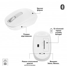 Мышь Wireless Logitech M196 Off White (910-007460)