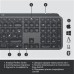 Клавиатура Wireless Logitech MX Keys Advanced for Business Illuminated UA Graphite (920-010251)