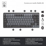 Клавиатура Wireless Logitech MX Mechanical Mini Minimalist Graphite (920-010780)