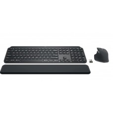 Комплект клавиатура + мышь Wireless Logitech MX Keys Combo for Business Graphite US (920-010933)