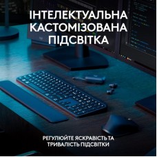Комплект клавиатура + мышь Wireless Logitech MX Keys S Combo Graphite (920-011614)