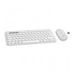 Комплект клавиатура + мышь Wireless Logitech Pebble 2 Combo White (920-012240)