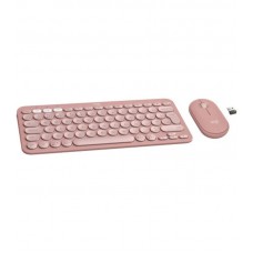 Комплект клавиатура + мышь Wireless Logitech Pebble 2 Combo Rose (920-012241)