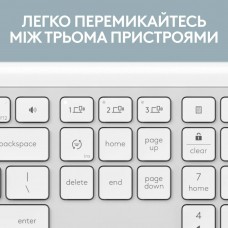 Комплект клавиатура + мышь Wireless Logitech Signature Slim Combo MK950 OffWhite (920-012491)