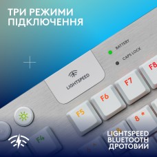 Клавиатура Wireless Logitech G915 X Lightspeed TKL Tactile White (920-012737)