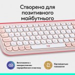 Клавиатура Wireless Logitech Pop Icon Keys Rose (920-013073)