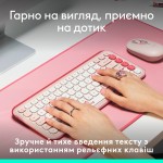 Клавиатура Wireless Logitech Pop Icon Keys Rose (920-013073)