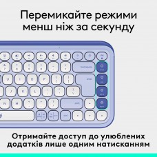 Клавиатура Wireless Logitech Pop Icon Keys Lilac (920-013074)