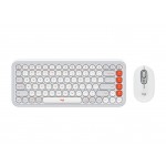 Комплект клавиатура + мышь Wireless Logitech Pop Icon Combo Off White (920-013141)