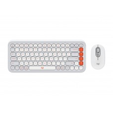 Комплект клавиатура + мышь Wireless Logitech Pop Icon Combo Off White (920-013141)