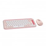 Комплект клавиатура + мышь Wireless Logitech Pop Icon Combo Rose (920-013142)