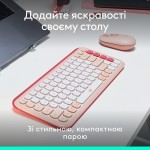 Комплект клавиатура + мышь Wireless Logitech Pop Icon Combo Rose (920-013142)