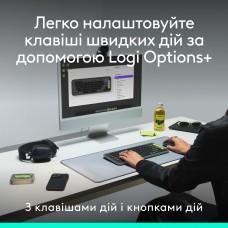 Комплект клавиатура + мышь Wireless Logitech Pop Icon Combo Graphite (920-013156)