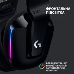 Наушники гарнитура накладные Wireless Logitech G733 Black (981-000864)