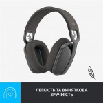 Наушники гарнитура накладные Bluetooth 5.2 Logitech Zone Vibe 100 Graphite (981-001213)
