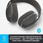 Наушники гарнитура накладные Bluetooth 5.2 Logitech Zone Vibe 100 Graphite (981-001213)