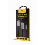 Адаптер Cablexpert HDMI-DisplayPort (M/F) 0.1m Black/Grey (A-HDMIM-DPF-02)