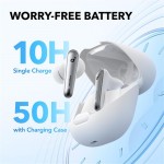 Наушники вакуумные Bluetooth Anker SoundCore Liberty 4 NC Clear White (A3947G21)